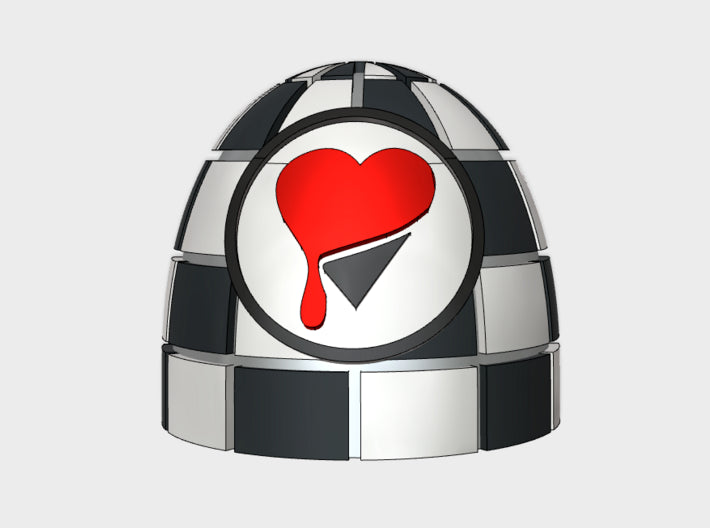 10x Lamented Heart 2 - G:5a Shoulder Pads 3d printed