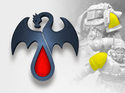 60x Blood Dragons - Smaller Insignias (5mm) 3d printed