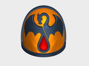 10x Blood Dragons - G:4a Shoulder Pads 3d printed