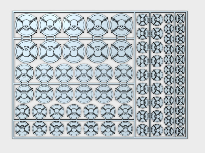Rift Castellans - Flat Vehicle Insignia pack 3d printed