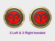 Sons of Aries - Round Power Shields (L&amp;R) 3d printed