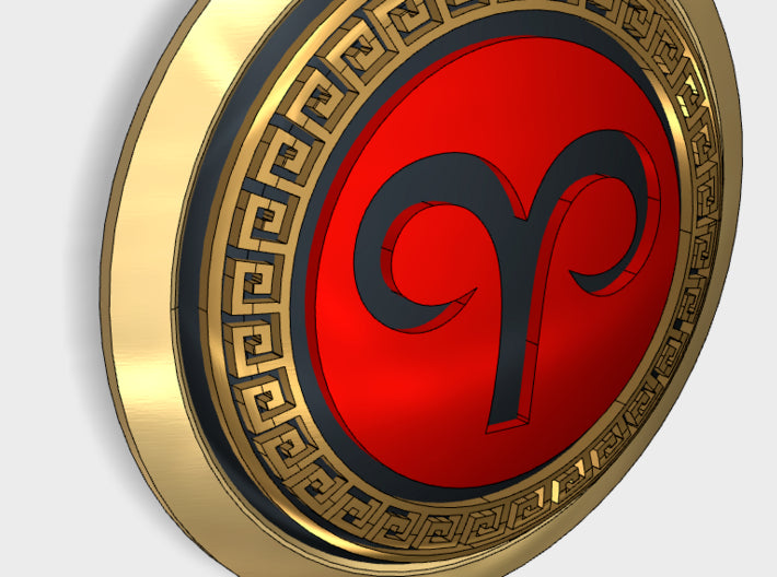 Sons of Aries - Round Power Shields (L&amp;R) 3d printed