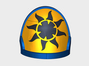 10x Solar Paladins - G:10p Left Shoulders 3d printed