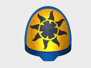 10x Solar Paladins - G:11a Shoulders pads 3d printed