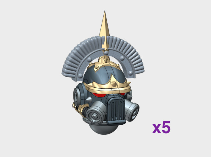 5x Base - Donnero Command Helm 3d printed