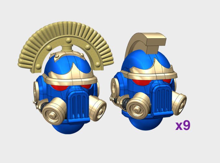 10x Ulmar var. - Donnero Helms Squad 1 3d printed