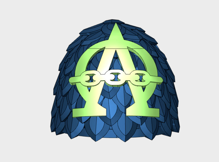 10x Alpha Omega - Voidscale Pauldrons 3d printed