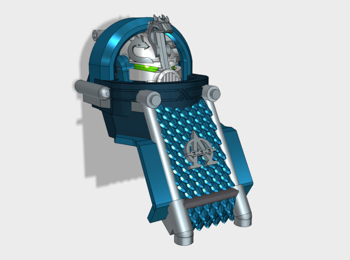 Alpha Omega: War-Suit Headpiece 3d printed