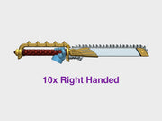 10x Right-handed RotoSword: Carmine 3d printed