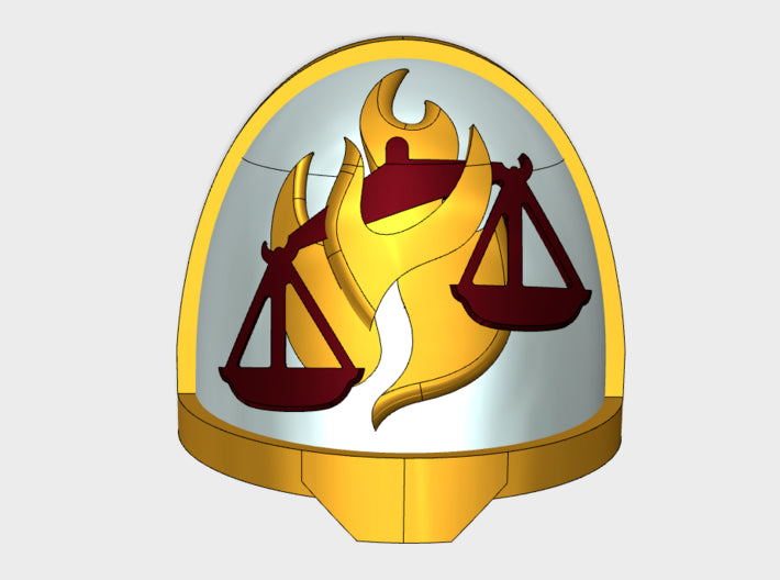 10x Bringers of Judgement - G:11a Shoulder Pads 3d printed