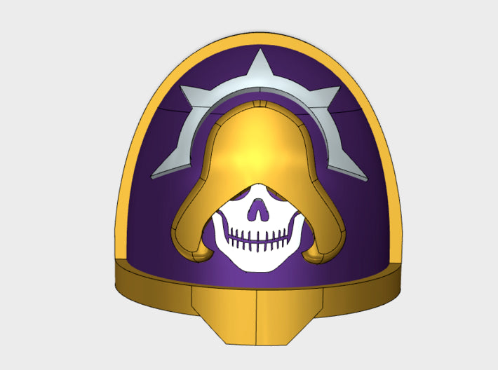 10x Cowled Wardens - G:11a Shoulder Pads 3d printed