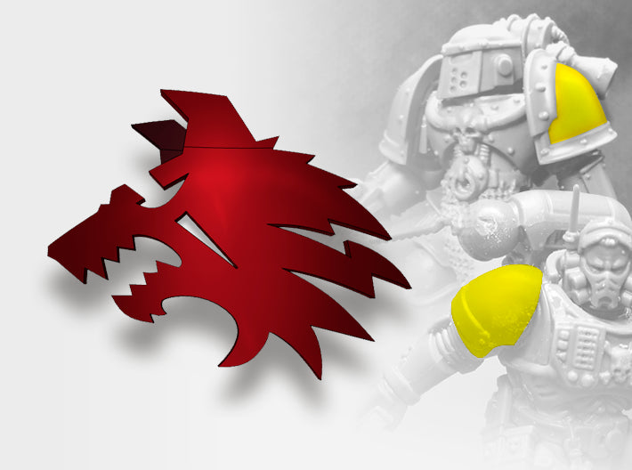 60x Scar Hounds - Smaller Insignias (5mm) 3d printed