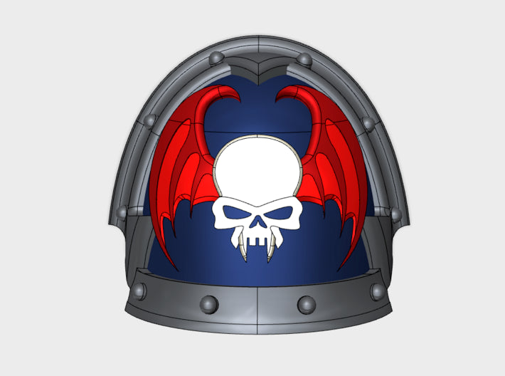 10x Nightmare Legion - Abhorrent Shoulder Pads 3d printed