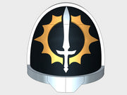 10x Knights of Helios - G:11a Shoulder Pads 3d printed