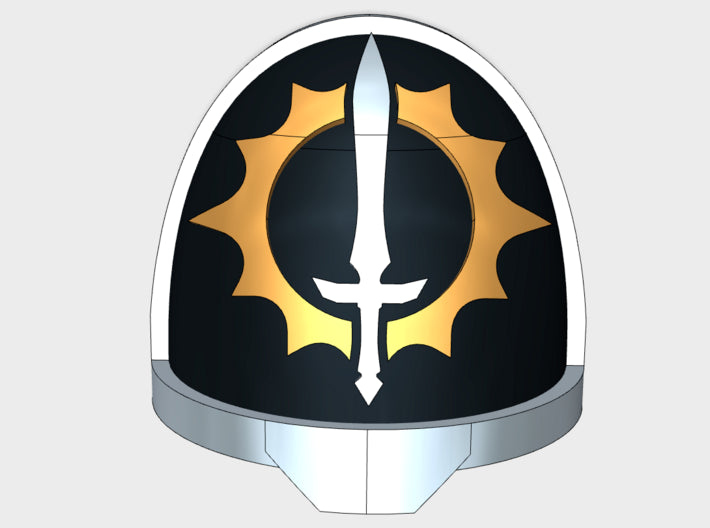 10x Knights of Helios - G:11a Shoulder Pads 3d printed