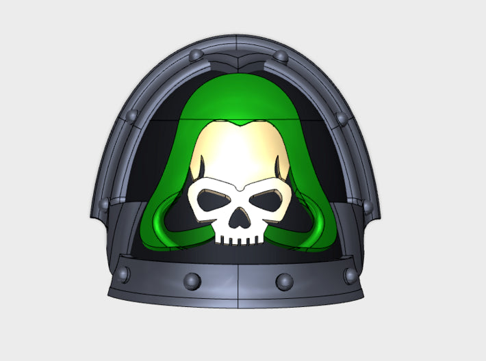 10x Death Wardens - Warped Shoulder Pads 3d printed