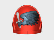 10x Black Wing - G:10p Left Shoulders 3d printed