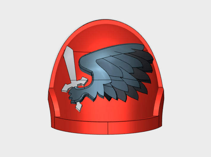 10x Black Wing - G:10p Left Shoulders 3d printed