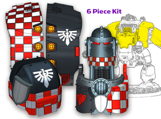 Knight Legion (Chkr): Full Atlas Pattern Kit 3d printed