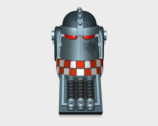Knight Legion (Chkr): Atlas Pat. Headplate 3d printed