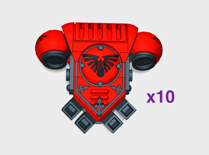 10x Blood Wing - Prime:1 PACs 3d printed Designed for the new, bigger “Prime” Marine models