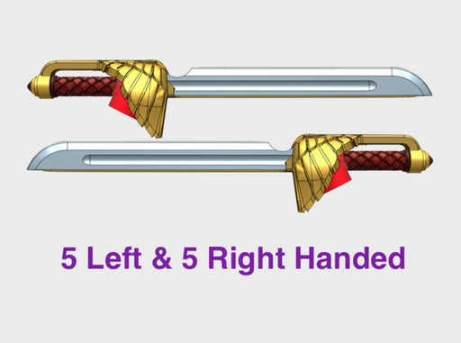 10x Energy Sword: Vashet (Left &amp; Right) 3d printed