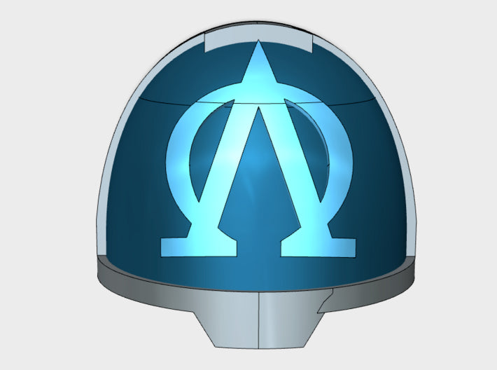 10x Lambda Omega - G:13a Shoulder Pads 3d printed