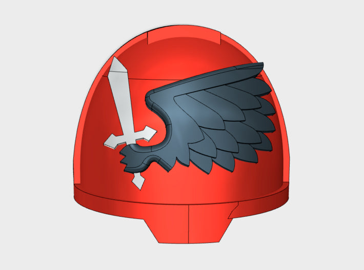 10x Black Wing - G:13a Shoulder Pads 3d printed