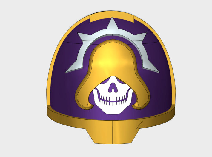 10x Cowled Wardens - G:13a Shoulder Pads 3d printed