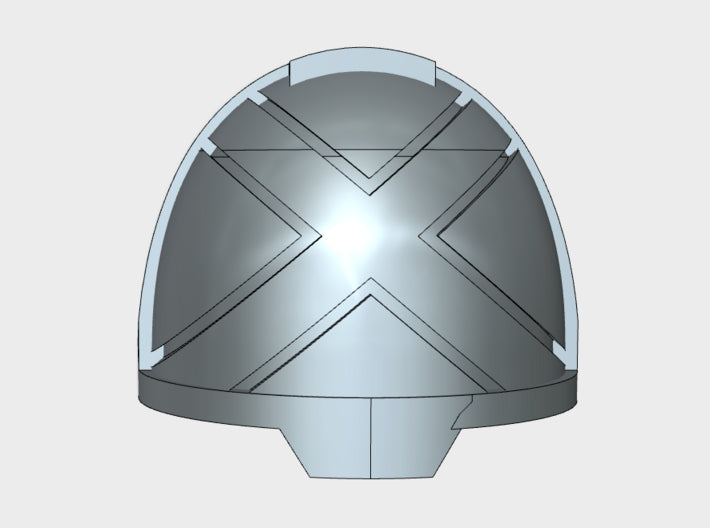 10x Crisscross - G:13g Shoulders pads 3d printed