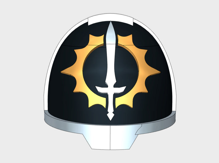 10x Knights of Helios - G:13a Shoulder Pads 3d printed