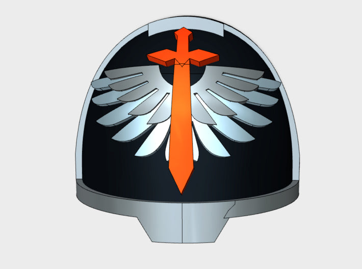 10x Winged Sword - G:13a Shoulder Pads 3d printed