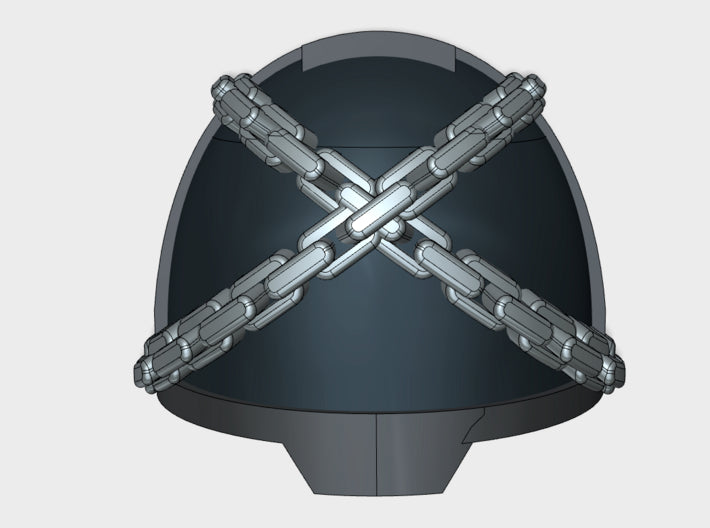 10x Crossed Chains - G:13x Shoulder Pads 3d printed