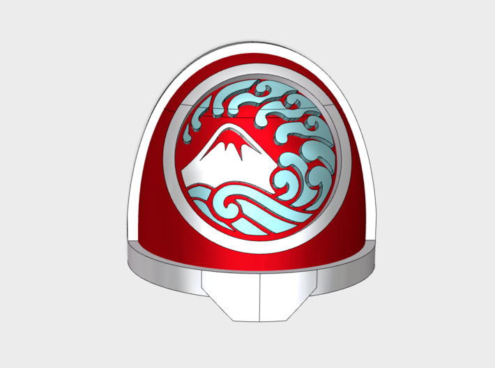 10x Nihon Knights - G:11a Shoulder Pads 3d printed