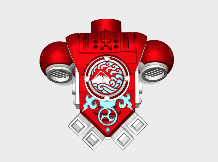 10x Nihon Knights - Prime:1 Vexilla PACs 3d printed You get 10 backpacks