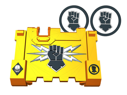 Kings Fist: Impulsor Branding Kit 1 3d printed These components are designed to be able to fit the Primaris Impulsor kit.