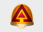 10x Scar Hounds Sergent:- G:11a Right Shoulders 3d printed