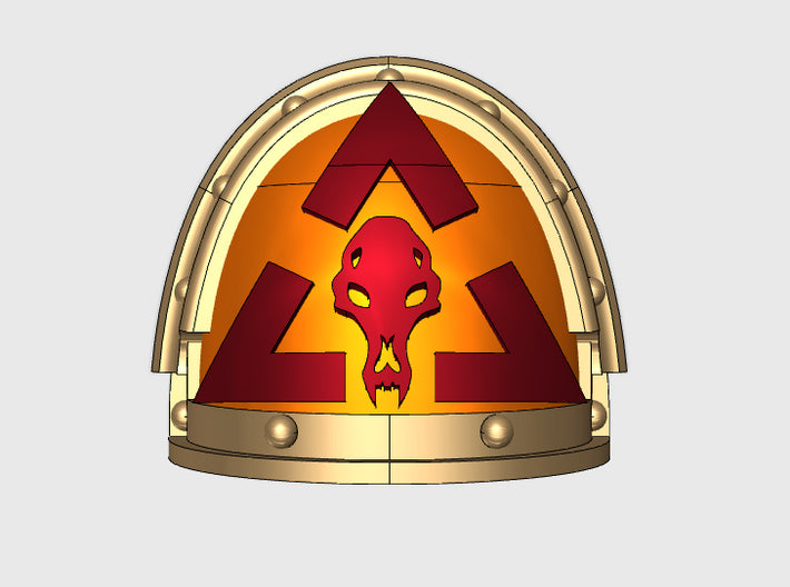 10x Scar Hounds Command:- G:3a Right Shoulders 3d printed