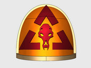 10x Scar Hounds Command:- G:4a Right Shoulders 3d printed