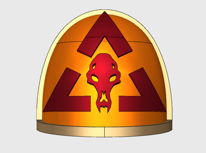 10x Scar Hounds Command:- G:4a Right Shoulders 3d printed