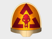 10x Scar Hounds Command:- G:11a Right Shoulders 3d printed