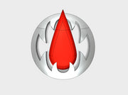 60x Blood Wraiths - Shoulder Insignia pack 3d printed