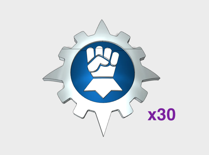 Celestial Lords - Shoulder Insignia pack 3d printed Small Sprue = 30 Insignia