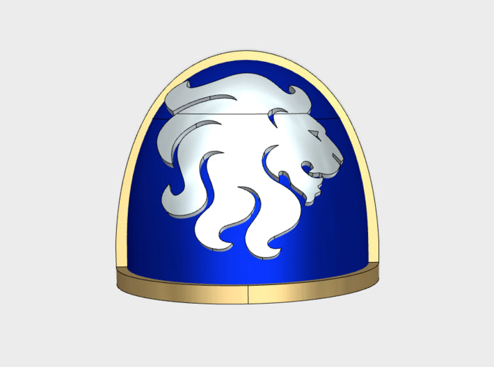 10x R_Celestial Lions - G:4a Right Shoulders 3d printed