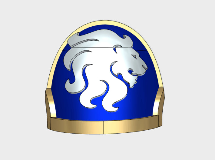 10x R_Celestial Lions - G:10a Shoulder Pads 3d printed