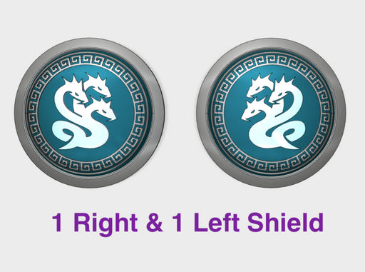Hydra Legion - Round Power Shields (L&amp;R) 3d printed