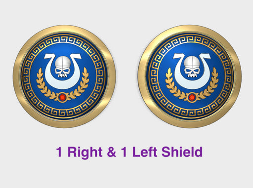 Ultra Legion - Round Power Shields (L&amp;R) 3d printed