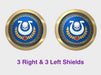 Ultra Legion - Round Power Shields (L&amp;R) 3d printed