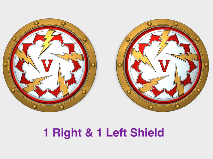 Storm Legion V - Round Power Shields (L&amp;R) 3d printed