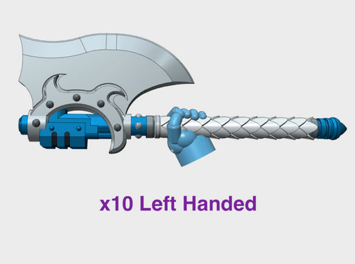 10x Left-handed Energy Axe: Lenaeran 3d printed